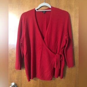 Talbots Red Cashmere Sweater XL